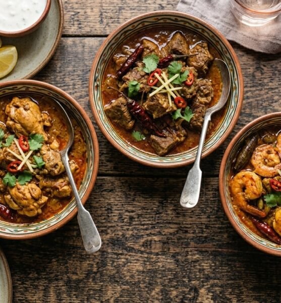 Chicken-Lamb-Prawn Rogon Josh