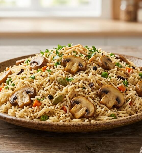Mushroom Pilau Rice